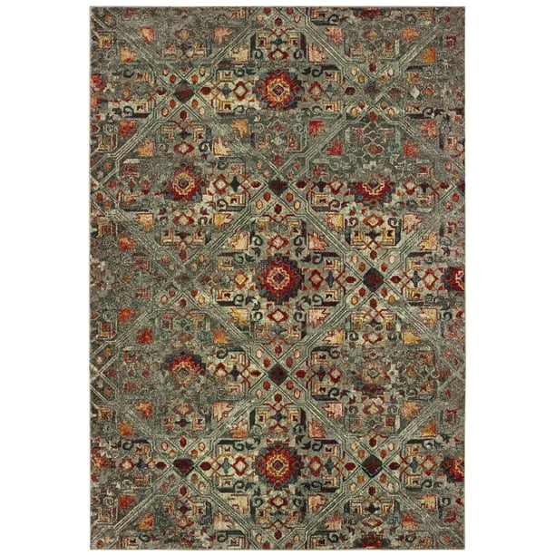 Sphinx Mantra Area Rug 003X7 Grey Petals Vines 2' 3 x 7' 6 Rectangle Sphinx Mantra Area Rug 003X7 Grey Petals Vines 2' 3 x 7' 6 Rectangle